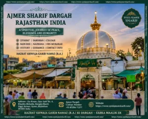 Which Dargah is there in Ajmer Sharif beautiful entrance view